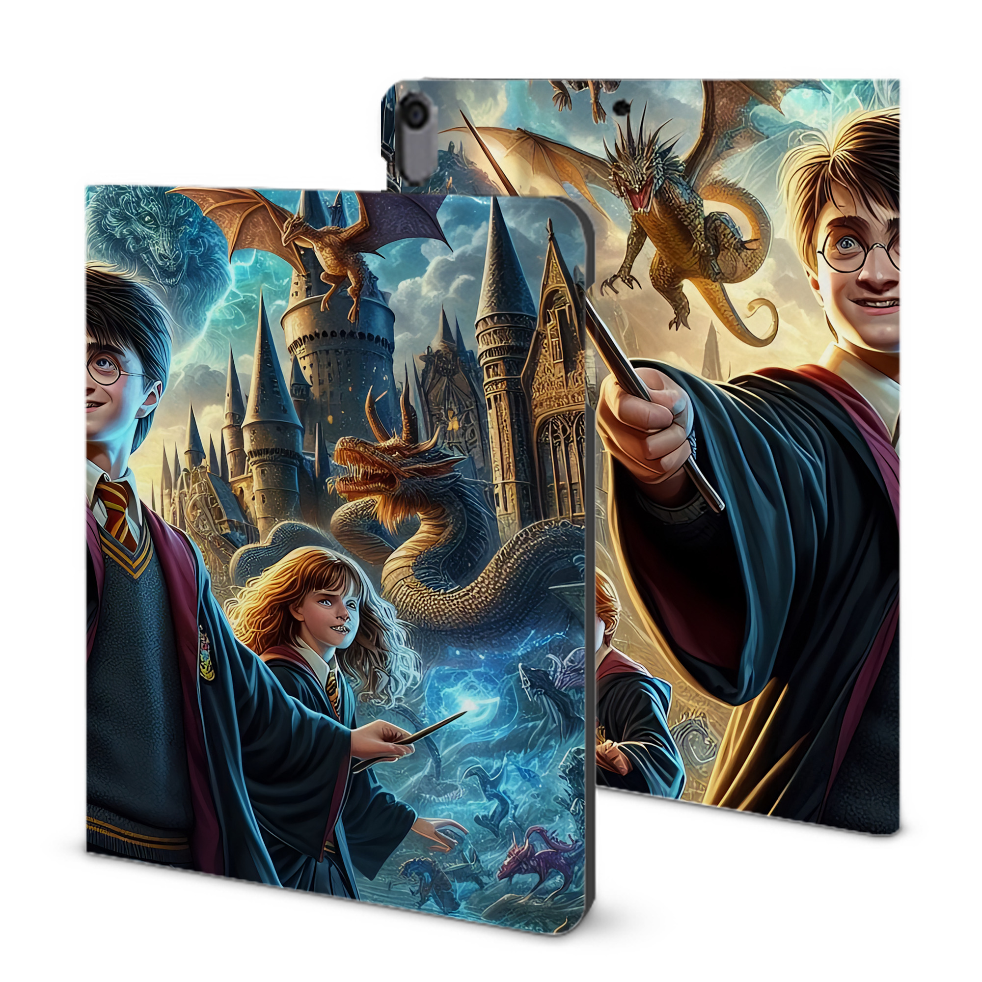 （画像用） Harry Potter ハリー・ポッターシリーズ IPad ケース ブック型 PUレザー TPU 耐衝撃 軽量 薄型 ペン収納なし 全面保護 IPad 各モデル対応